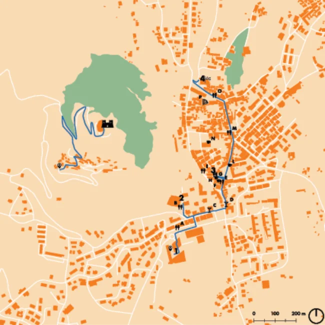 giffoni valle piana mappa ecomuseo dei picentini