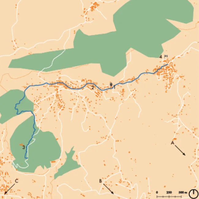 montecorvino pugliano mappa ecomuseo dei picentini